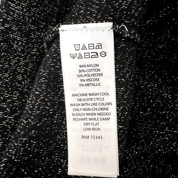 Nanette Lapore Black Sparkly Knee Length Skirt - Picture 8 of 8